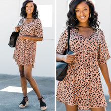 Load image into Gallery viewer, Just Surprise Me Mocha Brown Babydoll Dress
