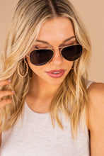 Load image into Gallery viewer, Bright Days Ahead Gold Frame Aviator Sunglasses
