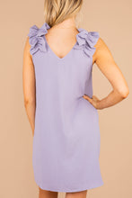 Load image into Gallery viewer, Happy Days Lavendar Purple Ruffled Dress
