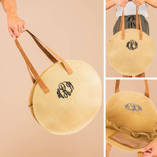 Load image into Gallery viewer, Travel Time Natural Brown Straw Purse
