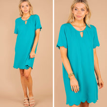 Load image into Gallery viewer, It's A Hit Jade Green Shift Dress
