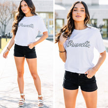 Load image into Gallery viewer, The Brunette White Leopard Graphic Tee
