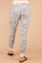 Load image into Gallery viewer, Stay For More Heather Gray Leopard Joggers
