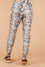Load image into Gallery viewer, All In Gray Snake Print Joggers
