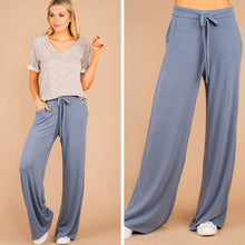 Load image into Gallery viewer, Save Some Time Cement Gray Palazzo Pants
