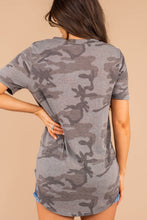 Load image into Gallery viewer, In This Moment Charcoal Gray Camo Top
