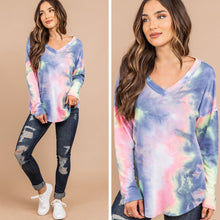 Load image into Gallery viewer, Party Time Pink Tie Dye Top
