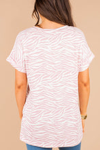 Load image into Gallery viewer, On The Go Pink Zebra Pocket Tee
