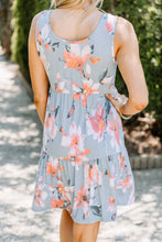 Load image into Gallery viewer, What A Lovely Life Light Blue Floral Dress
