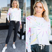 Load image into Gallery viewer, Summer Ready White Tie Dye Sweatshirt
