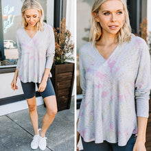 Load image into Gallery viewer, Take A Bow Gray Tie Dye Hoodie
