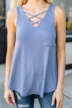 Load image into Gallery viewer, Wherever You Love Slate Gray Strappy Tank
