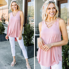 Load image into Gallery viewer, Wherever You Love Mauve Pink Strappy Tank
