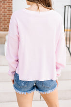 Load image into Gallery viewer, Easy Days Pink Waffle Knit Top
