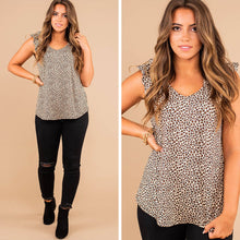 Load image into Gallery viewer, Truth To The Story Taupe Brown Leopard Tank
