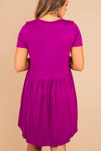 Load image into Gallery viewer, Playful Playlist Magenta Pink Babydoll Dress
