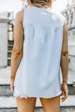 Load image into Gallery viewer, Know What To Do Blue Lace Tank
