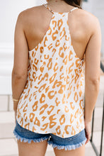 Load image into Gallery viewer, Just Be Free Gold Yellow Leopard Tank
