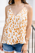 Load image into Gallery viewer, Just Be Free Gold Yellow Leopard Tank

