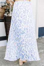 Load image into Gallery viewer, Make A Move Blue Leopard High Low Skirt
