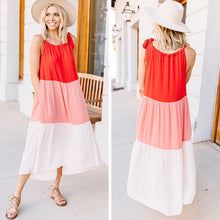 Load image into Gallery viewer, Your Best Self Coral Pink Midi Dress
