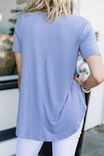 Load image into Gallery viewer, Out and About Ash Lavender Henley Top
