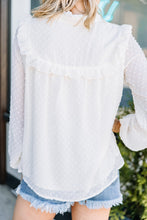 Load image into Gallery viewer, Grow In Love Ivory White Swiss Dot Top
