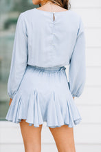 Load image into Gallery viewer, Home With You Dusty Blue Romper Dress
