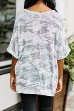 Load image into Gallery viewer, Get You There Gray Camo Top
