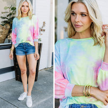 Load image into Gallery viewer, Shine So Bright Lilac Pink Tie Dye Top
