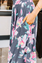 Load image into Gallery viewer, What A Lovely Life Navy Blue Floral Maxi Skirt
