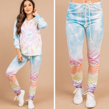 Load image into Gallery viewer, Let's Get Real Blue Tie Dye Pants
