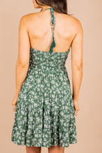 Load image into Gallery viewer, All Your Heart Forest Green Halter Dress
