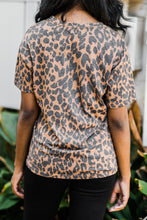 Load image into Gallery viewer, Long Live Rock'n'Roll Brown Leopard Graphic Tee
