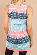 Load image into Gallery viewer, Create Your Fun Mint Green Tie Dye Tank
