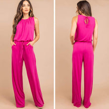 Load image into Gallery viewer, Feeling So Free Hot Pink Jumpsuit

