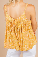 Load image into Gallery viewer, Unique Experiences Mustard Yellow Floral Tank
