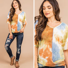 Load image into Gallery viewer, Need You Here Neon Yellow Tie Dye Top
