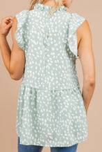 Load image into Gallery viewer, Live Your Life Sage Green Leopard Top
