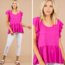 Load image into Gallery viewer, Reach For It Fuchsia Pink Top
