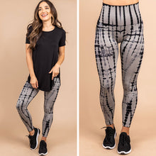 Load image into Gallery viewer, Can't Hide Black Tie Dye Leggings
