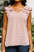 Load image into Gallery viewer, Make You Understand Blush Pink Swiss Dot Tank
