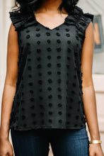 Load image into Gallery viewer, Make You Understand Black Swiss Dot Tank
