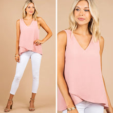 Load image into Gallery viewer, Make You Happy Blush Pink Layered Tank
