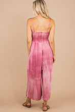 Load image into Gallery viewer, Can't Hold Me Back Rose Pink Tie Dye Jumpsuit
