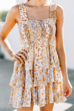 Load image into Gallery viewer, All The Attention Mocha Brown Floral Dress

