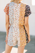 Load image into Gallery viewer, Fab Energy Rust Orange Floral Romper

