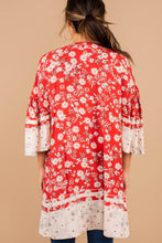 Load image into Gallery viewer, It's Your Day Rust Orange Floral Kimono
