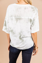 Load image into Gallery viewer, Live Out Loud Olive Green Tie Dye Top

