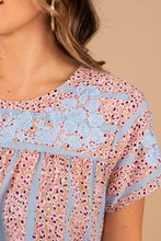 Load image into Gallery viewer, Forever Young Taupe Brown Embroidered Top
